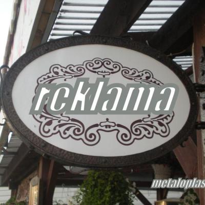 Tablica reklamowa, rama na szyld